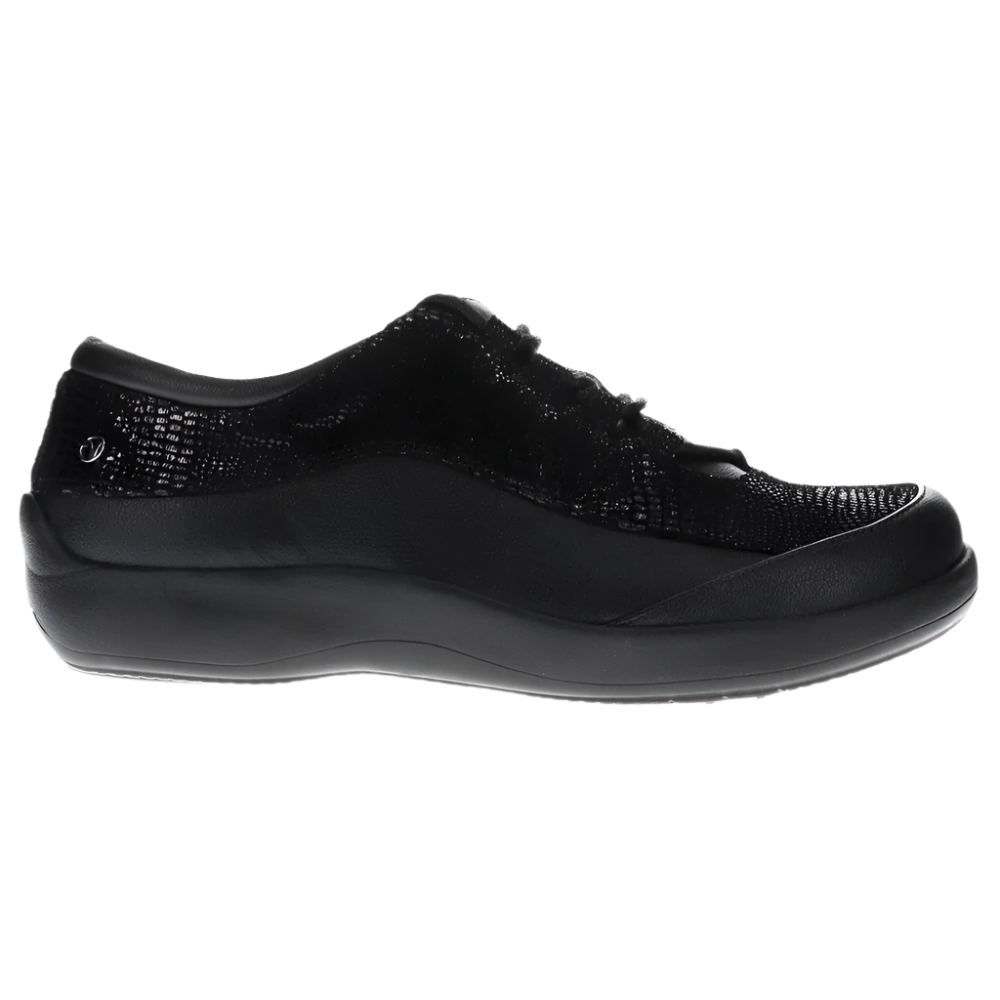 Dark Slate Gray Revere Women's Alberta Lace Up Black Lizard