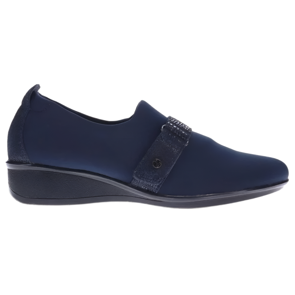 Dark Slate Gray Revere Women's Genoa Stretch Loafer Navy