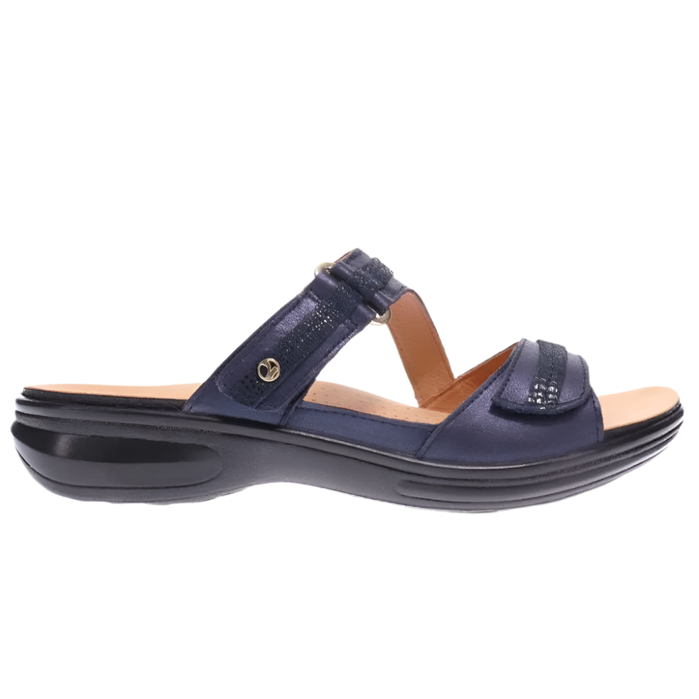Dark Slate Gray Revere Women's Rio Sandal Navy Lizard