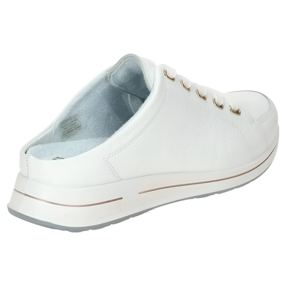 Light Gray Ara Women's Orlando Slip-On Sneaker White Leather