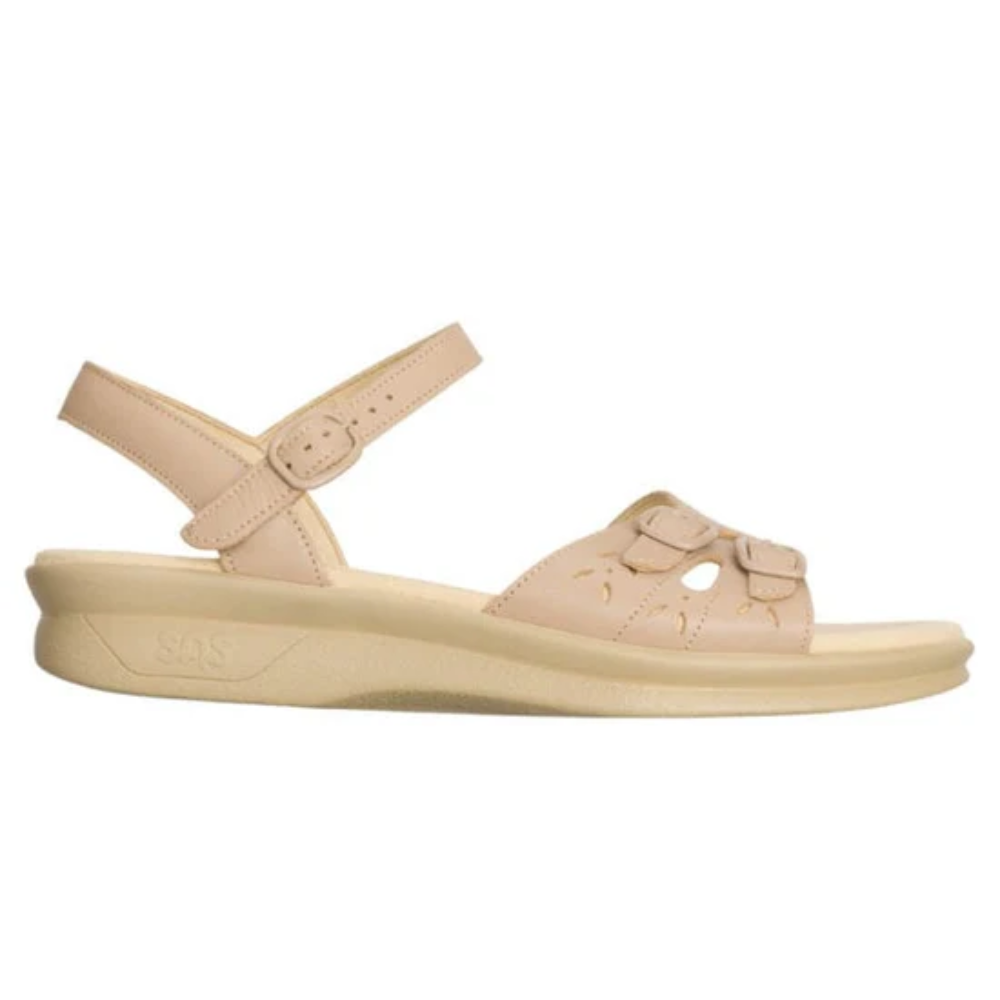 Tan Sas Women's Duo Quarter Strap Sandal Natural