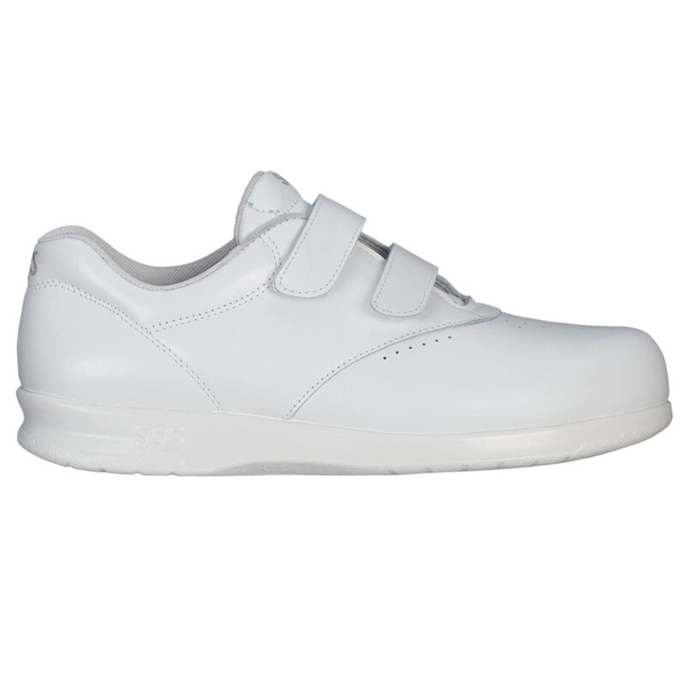 Light Gray SAS Women's Me Too Velcro Walking Sneaker White