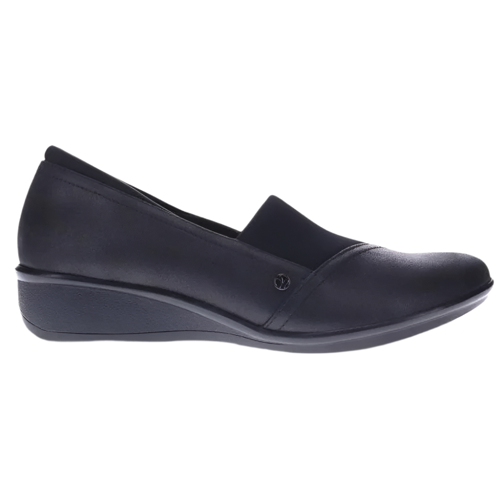 Dark Slate Gray Revere Women's Naples Stretch Loafer Onyx