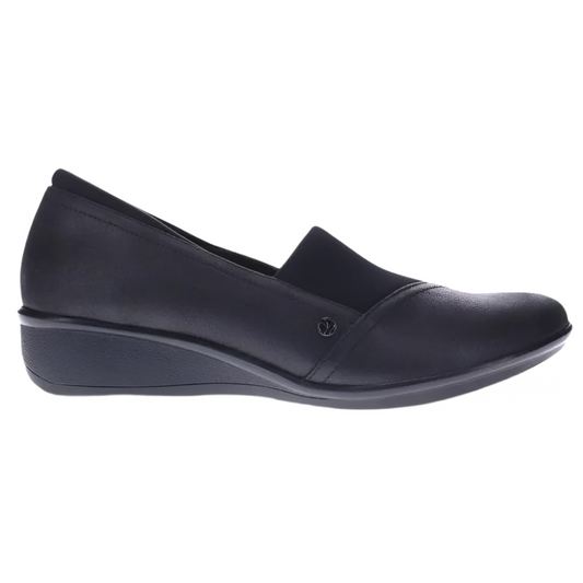 Dark Slate Gray Revere Women's Naples Stretch Loafer Onyx