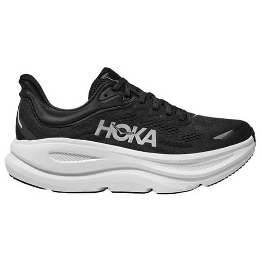 Dark Slate Gray Hoka Women's Bondi 9 Black / White Extra Wide
