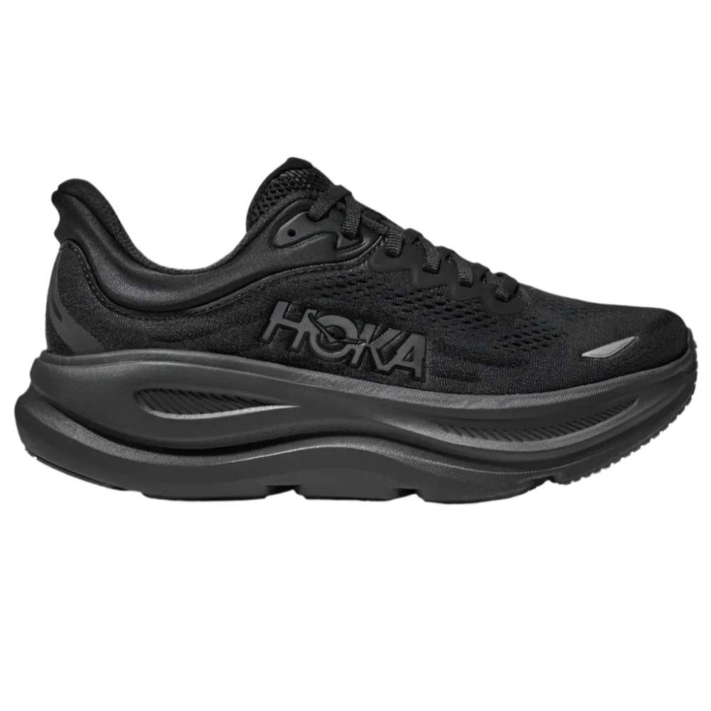 Dark Slate Gray Hoka Women's Bondi 9 Black / Black Extra Wide