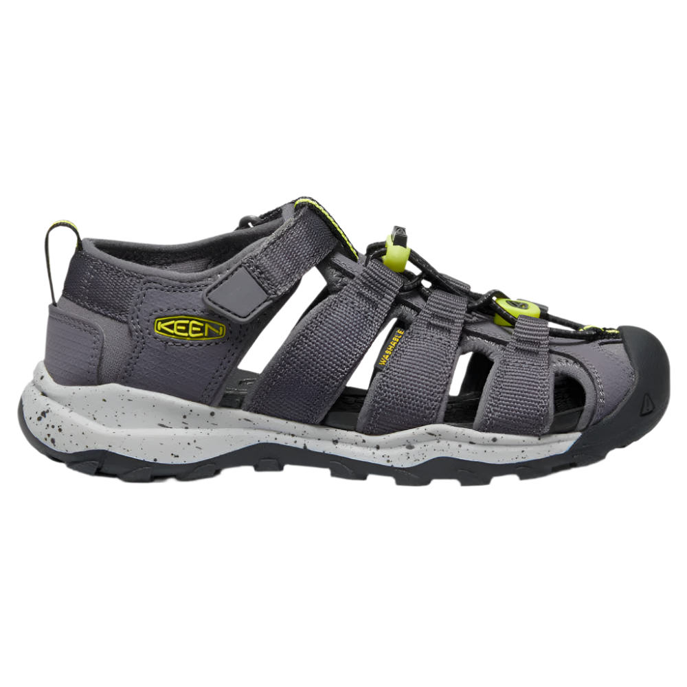 Dark Slate Gray Keen Grade School Boys Newport NEO H2 Sandal Rabbit / Evening Primrose