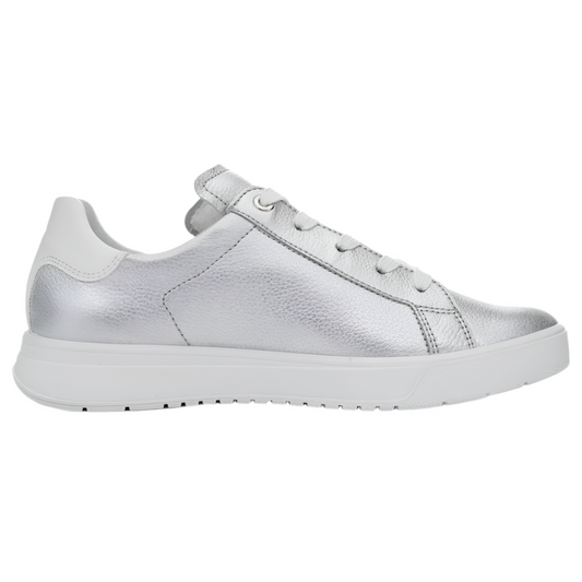 Light Gray Ara Women's Ruby / ROM Silver Metallic Leather