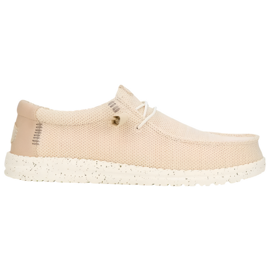 Bisque Hey Dude Men's Wally Stretch Sox Slip On Irish Cream / Egret