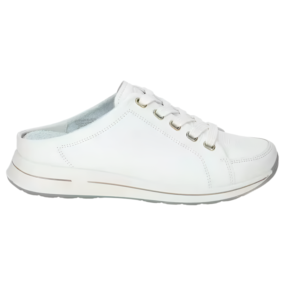 Lavender Ara Women's Orlando Slip-On Sneaker White Leather