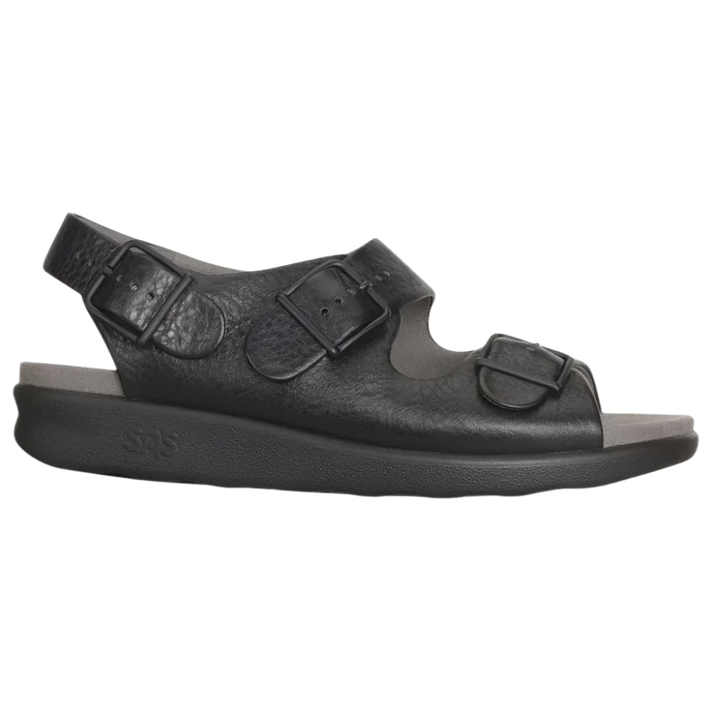 Dark Slate Gray Sas Women's Relaxed Sandal Black