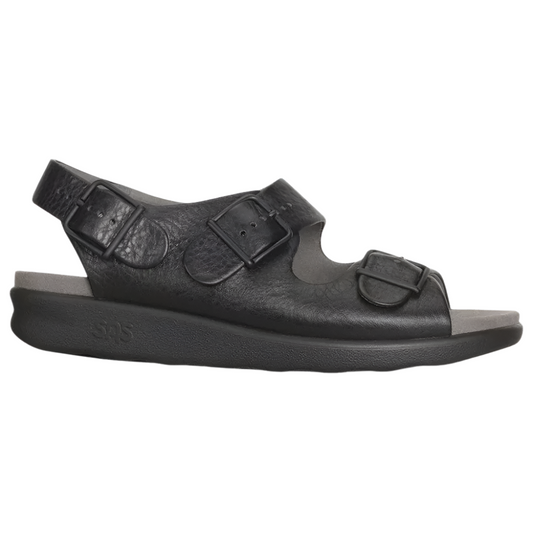 Dark Slate Gray Sas Women's Relaxed Sandal Black