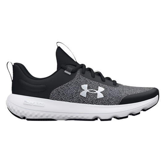 Light Gray Under Armour Boys UA Charged Revitalize Black
