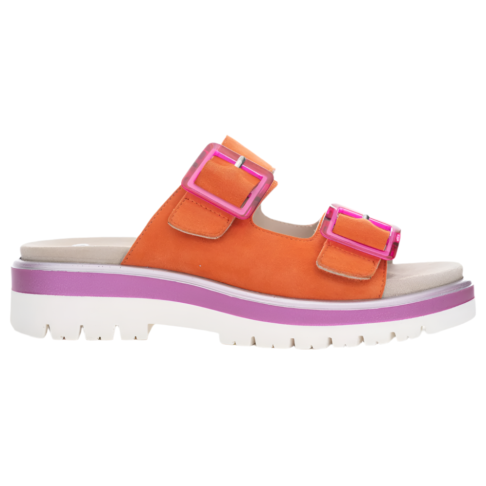 Tomato Ara Women's Marbella Slide Sandal Poppy Suede