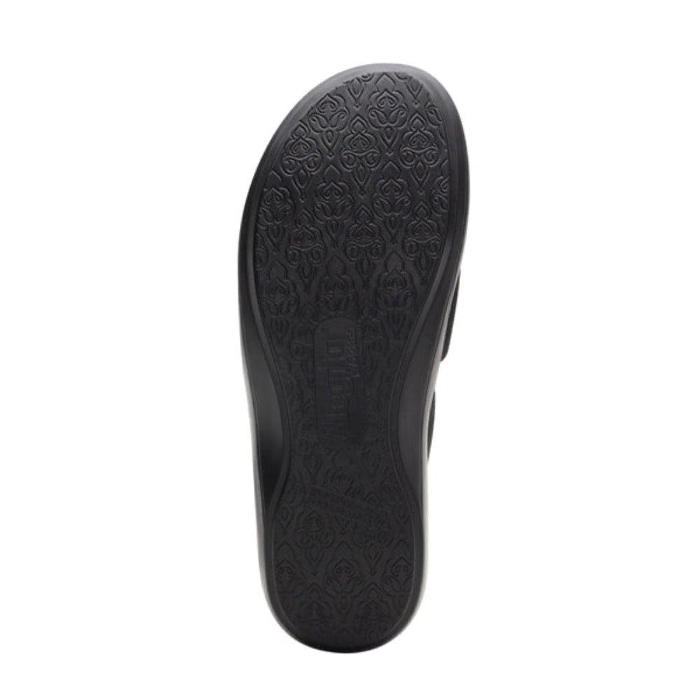 Dark Slate Gray Alegria Women's Duette Slip On Shoe Black Wide