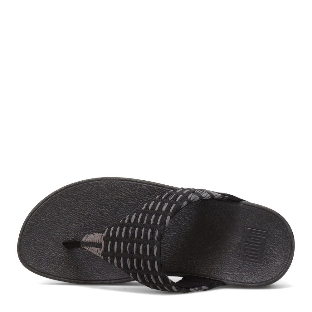 Dark Slate Gray FitFlop Women's Lulu Art Denim Black