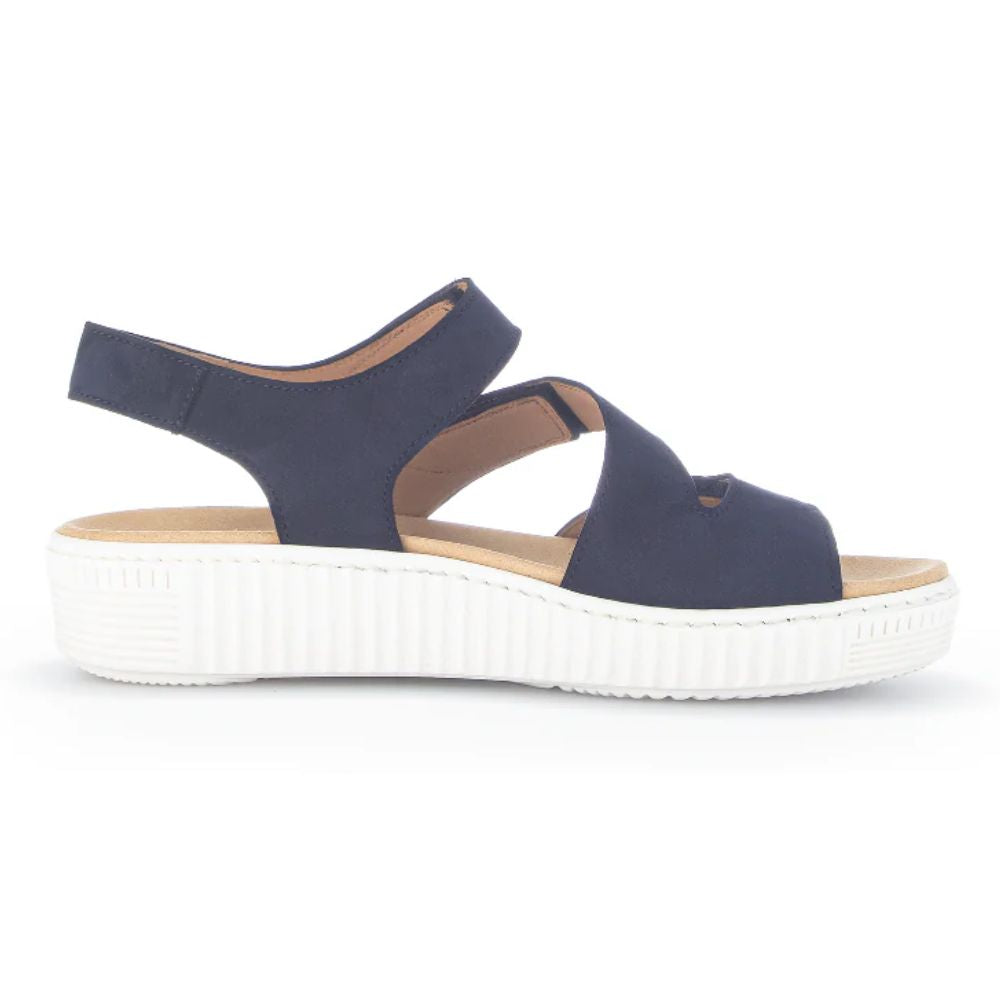 Gabor Ankle Strap Velcro Sandal Nightblue Darkblue – Comfort