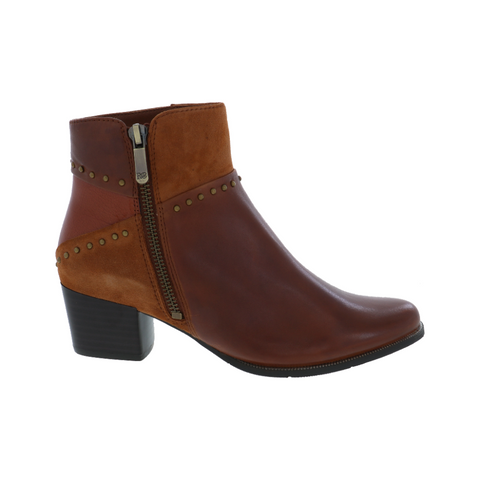 Regarde Le Ciel Women's Isabel-119 Block Heel Ankle Boot Cuoio / Russet / Cognac