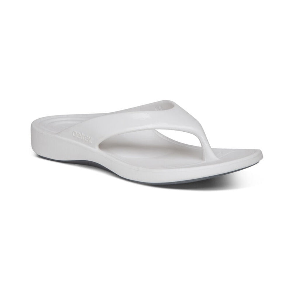 Light Gray Aetrex Women's Maui Flips White