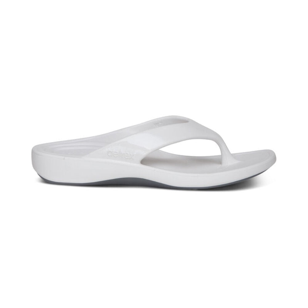 Light Gray Aetrex Women's Maui Flips White