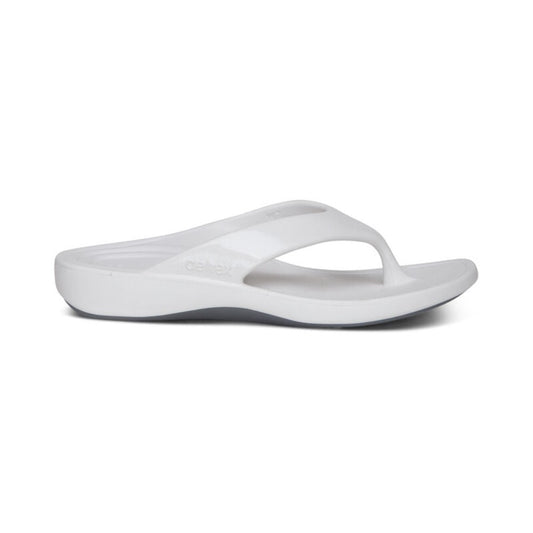 Light Gray Aetrex Women's Maui Flips White