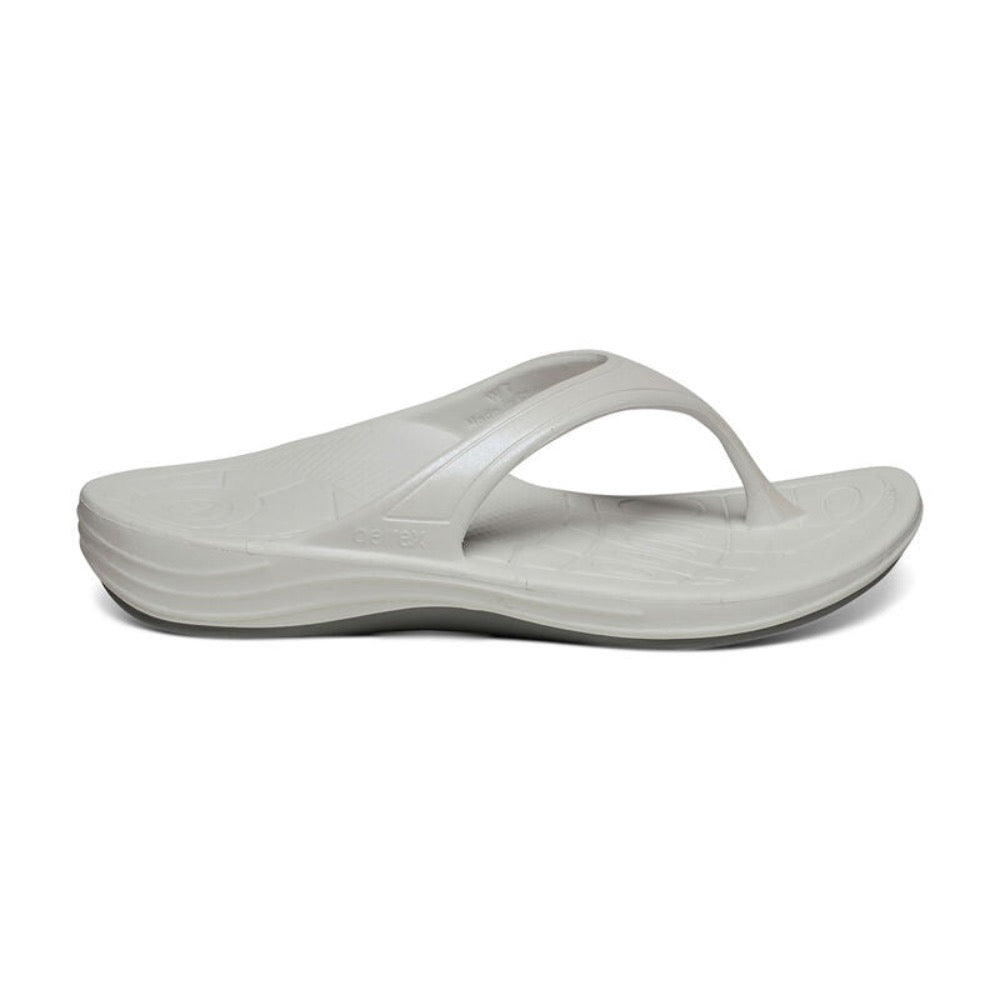 Gray Aetrex Women's Fiji Orthotic Flips White