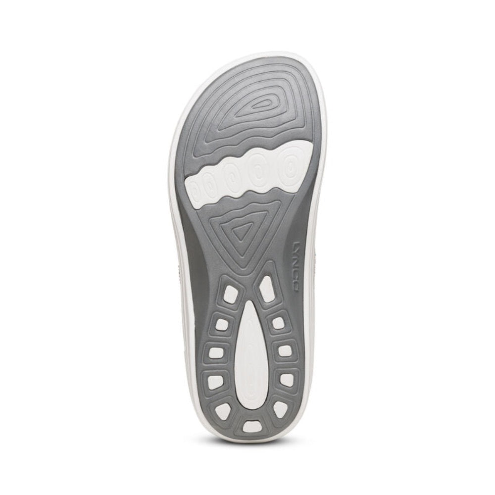 Light Slate Gray Aetrex Women's Fiji Orthotic Flips Flip Flop White Sparkle