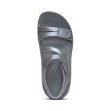 Dim Gray Aetrex Women's Jillian Sport Water-Friendly Sandal Grey