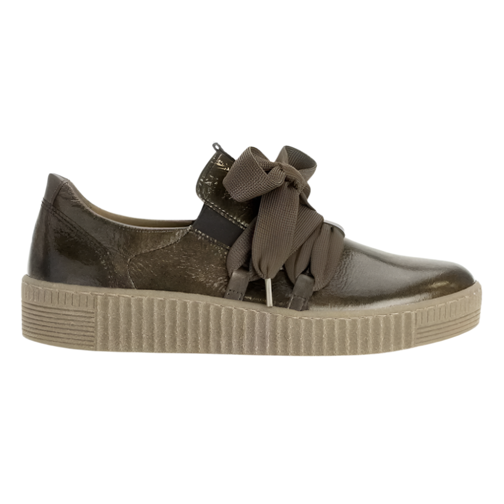 Gabor Women's Megan Sneaker Bronze Patent Leather – Comfort Shoe Shop