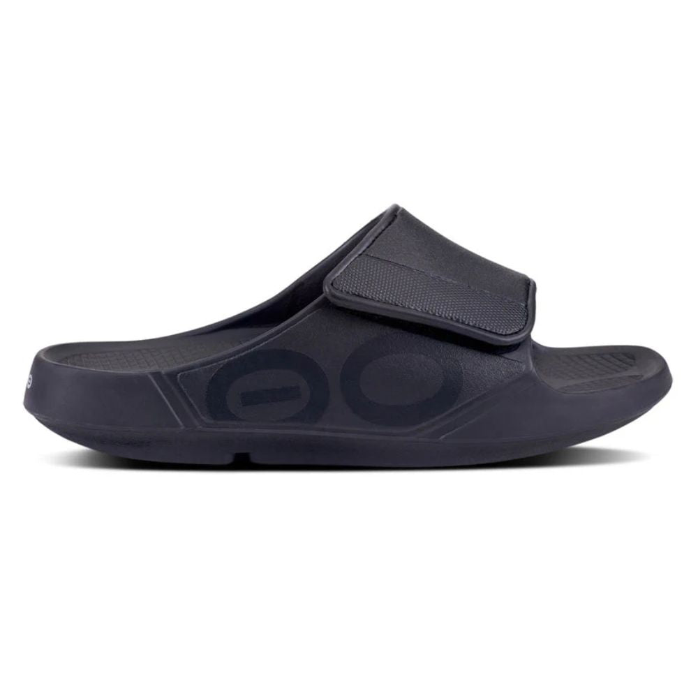 OOFOS Men's OOahh Sport Flex Sandal Black Matte