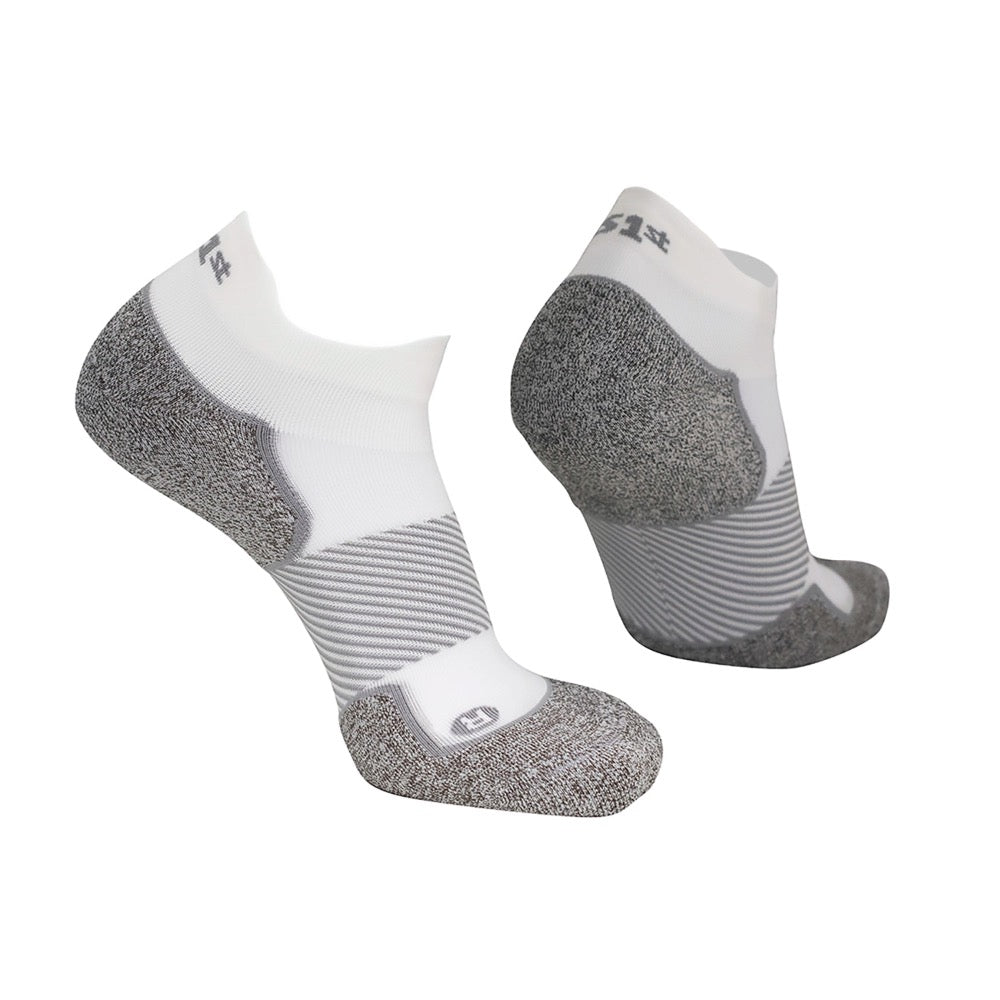 Gray OS1st Unisex The Pickleball - No Show Sock White