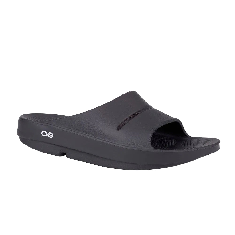 Dark Slate Gray Oofos Unisex OOahh Slide Black