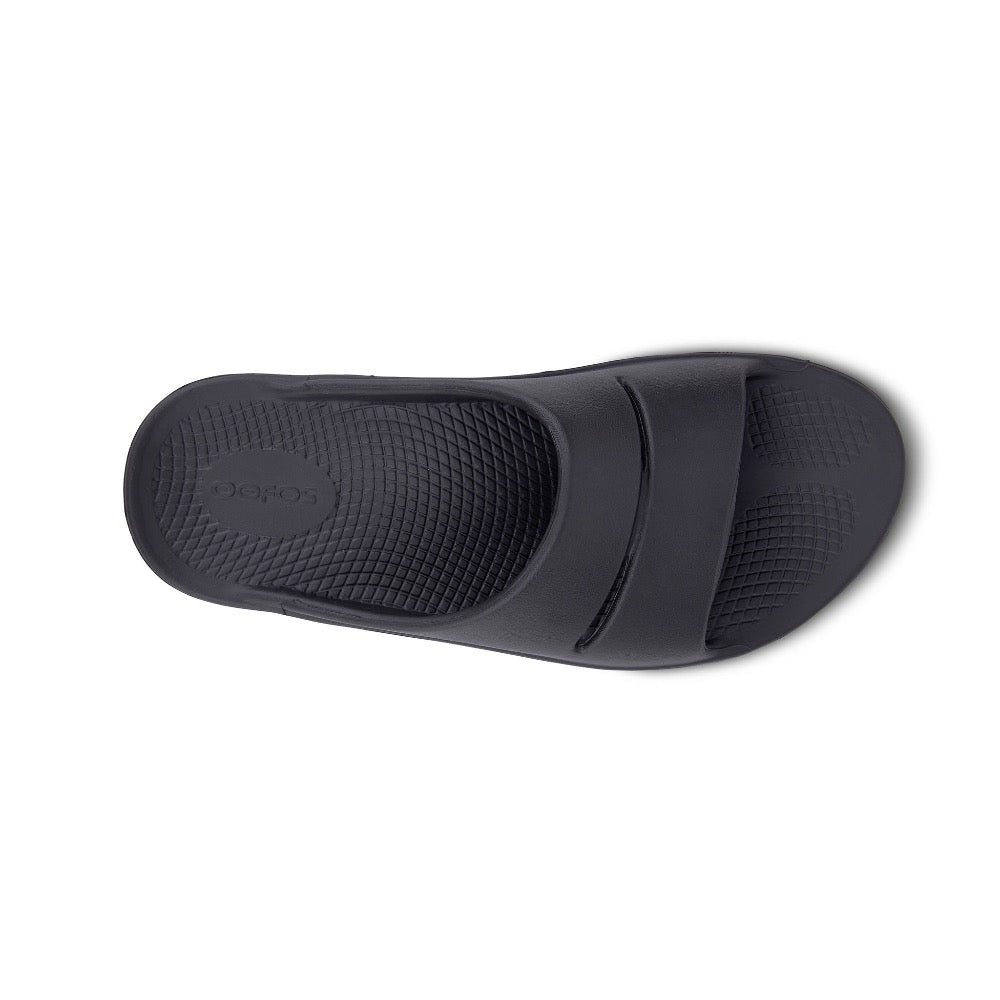 Dark Slate Gray Oofos Unisex OOahh Slide Black