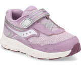 Thistle Saucony Toddler/Little Girls Ride 10 Jr. Velcro Sneakers Pink Metallic