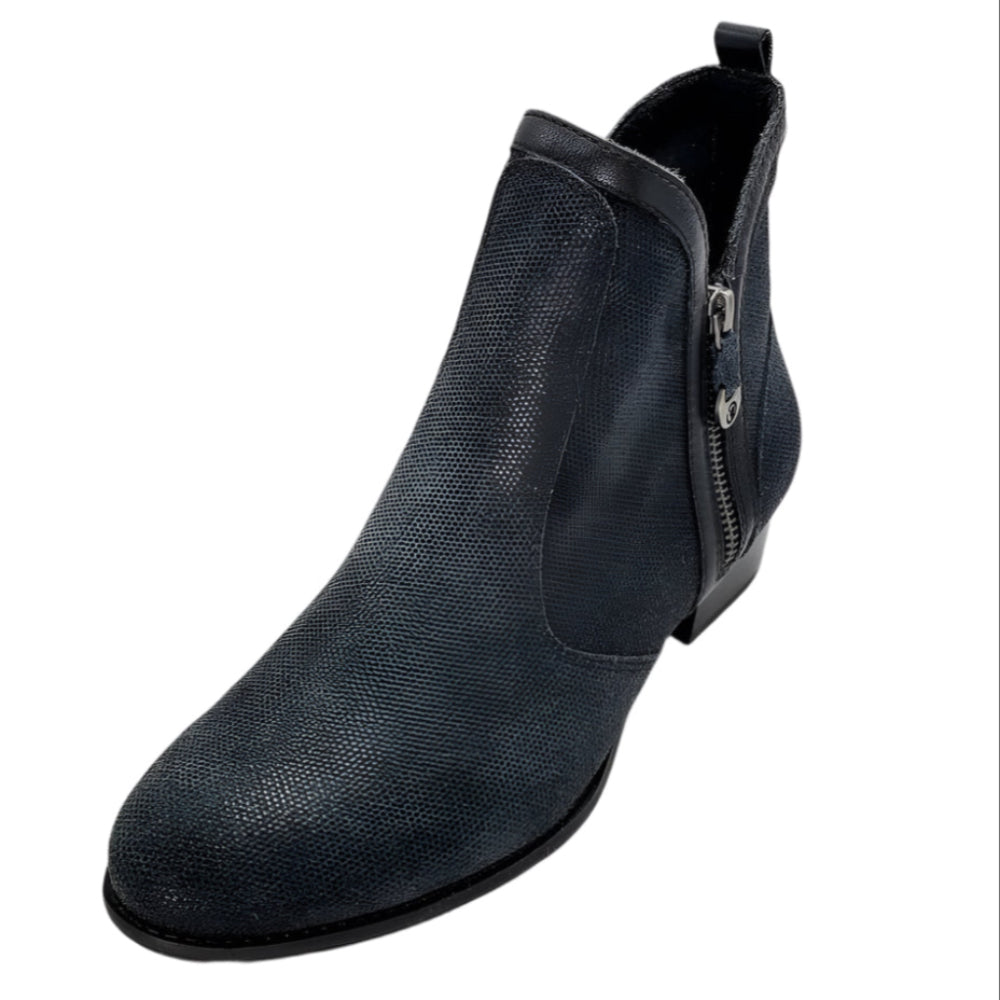 Dark Slate Gray Revere Women's Siena Orthotic Ankle Boot Black Angle