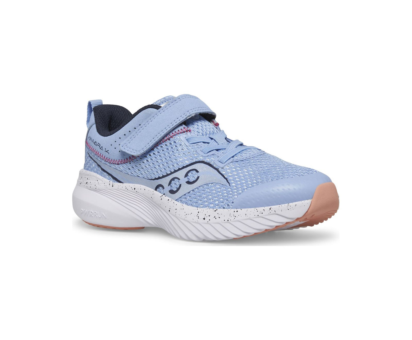 Light Steel Blue Saucony Little Girls Kinvara 14 A/C Velcro Sneaker Light Blue