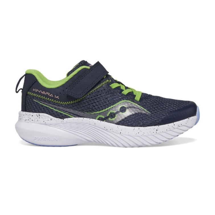 Dark Slate Gray Saucony Little Boys Kinvara 14 A/C Velcro Sneaker Navy
