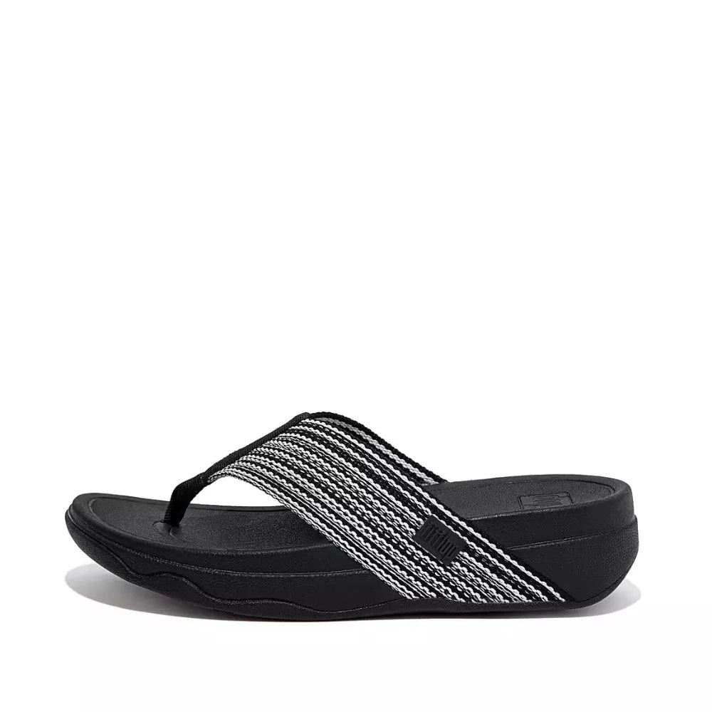 Dark Slate Gray FitFlop Women's Surge Toe-Post All Black