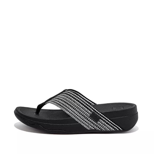 Dark Slate Gray FitFlop Women's Surge Toe-Post All Black