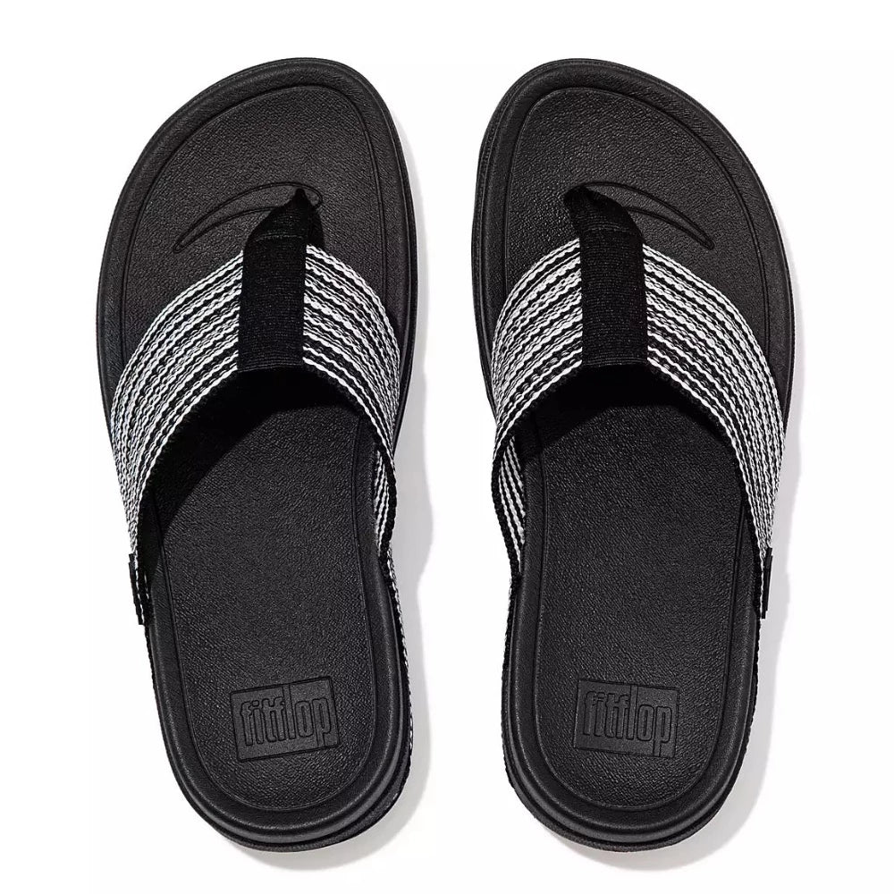 Dark Slate Gray FitFlop Women's Surge Toe-Post All Black