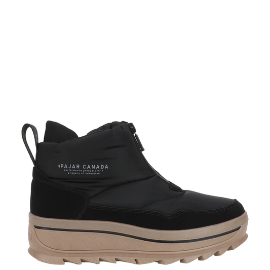 Rosy Brown Pajar Women's Gala Front Zip Boot Black