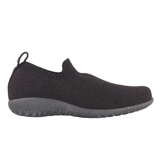 Dark Slate Gray Naot Women's Nuku Slip-On Black Knit