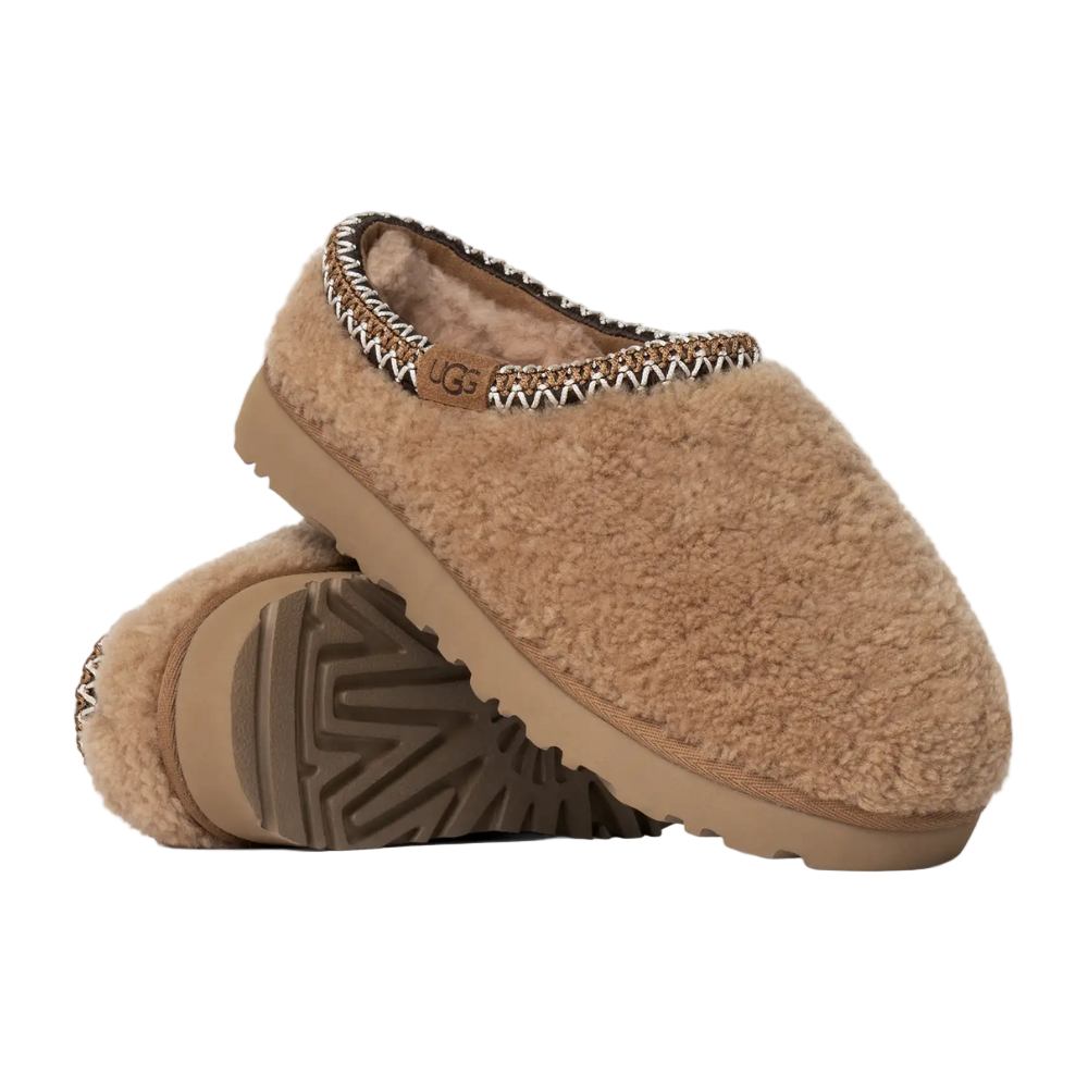 Dim Gray UGG Girl's Tasman Maxi Curly Slipper Chestnut