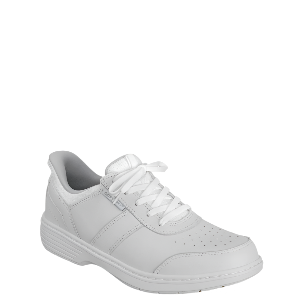 Light Gray Orthofeet Men's Pierre Hands-Free Sneaker White