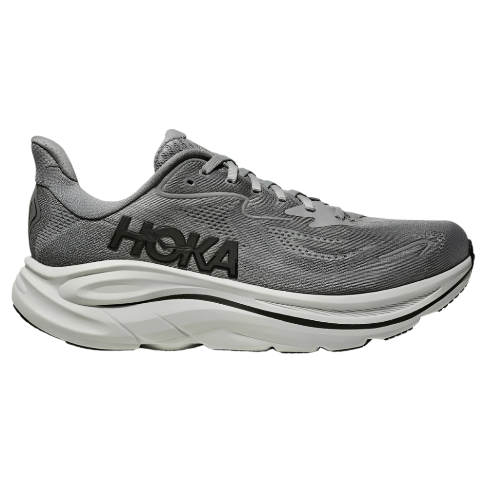 Dark Gray Hoka Men's Clifton 10 Galactic Grey / Asteroid