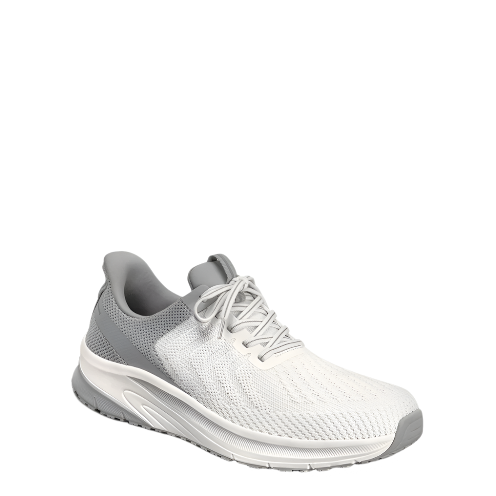 Light Gray Orthofeet Men's Tilos Hands-Free Sneaker White