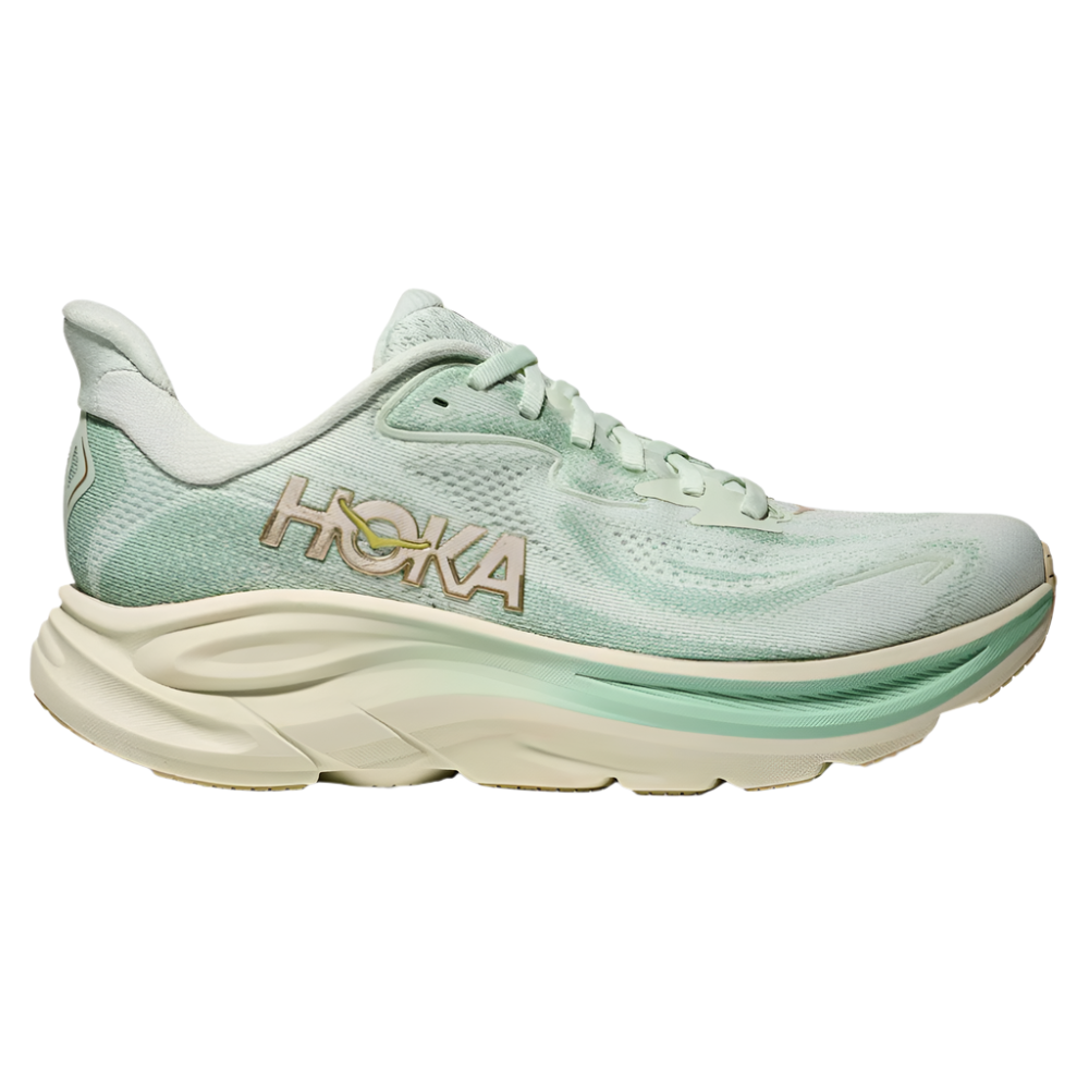 Gray Hoka Women's Clifton 10 Sea Glass / Jadeite
