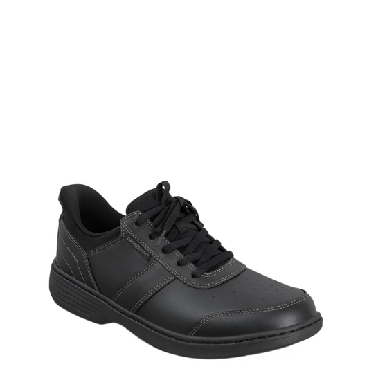 Dark Slate Gray Orthofeet Men's Pierre Hands-Free Sneaker Black