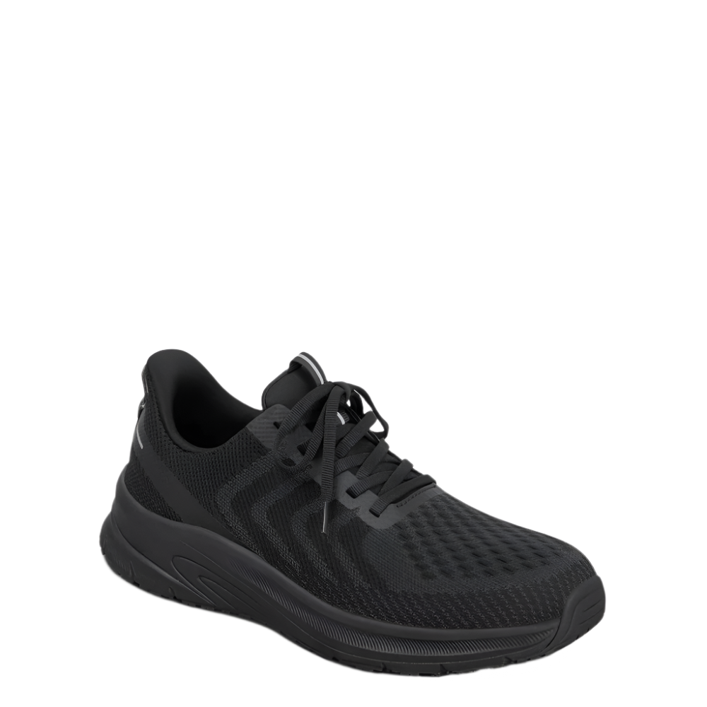 Dark Slate Gray Orthofeet Men's Tilos Hands-Free Sneaker Black / Black