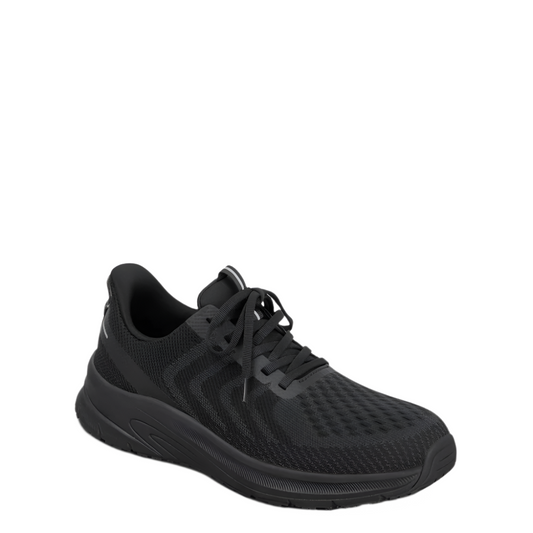 Dark Slate Gray Orthofeet Men's Tilos Hands-Free Sneaker Black / Black